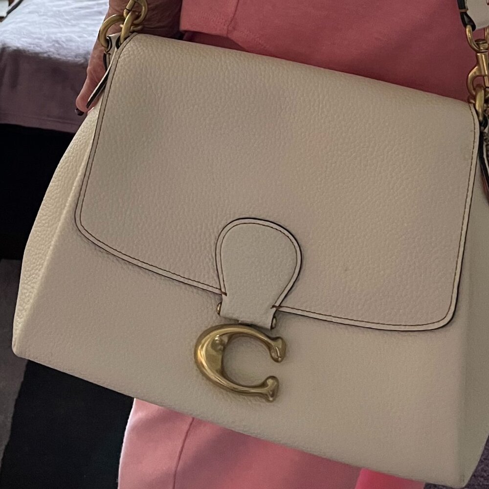 Brand new    Coach May      Shoulder Handbag          Chalk color